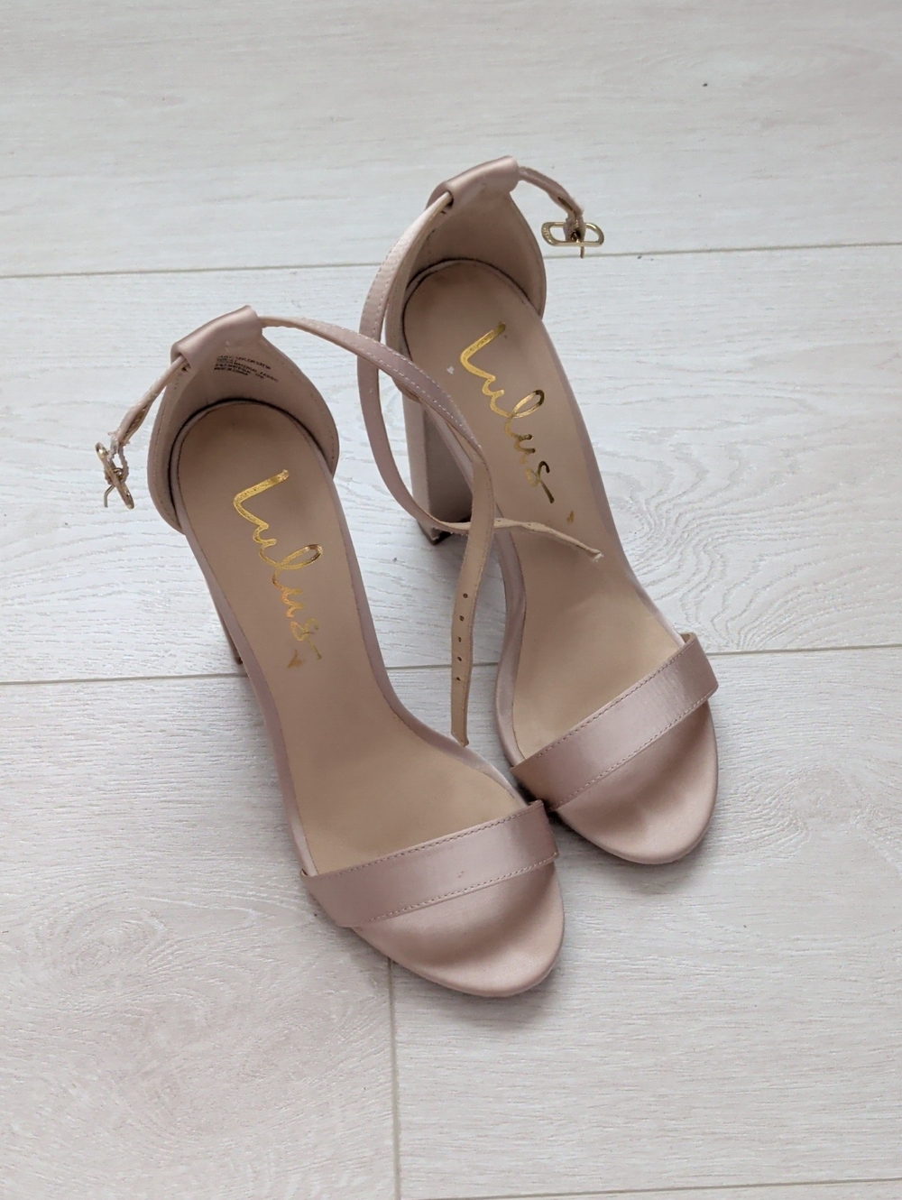 Lulus Taylor Satin Champagne